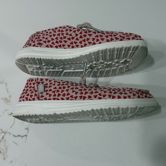 Hey Dude Wendy Love Tan Red Heart Shoes | 6 - Picture 5 of 7